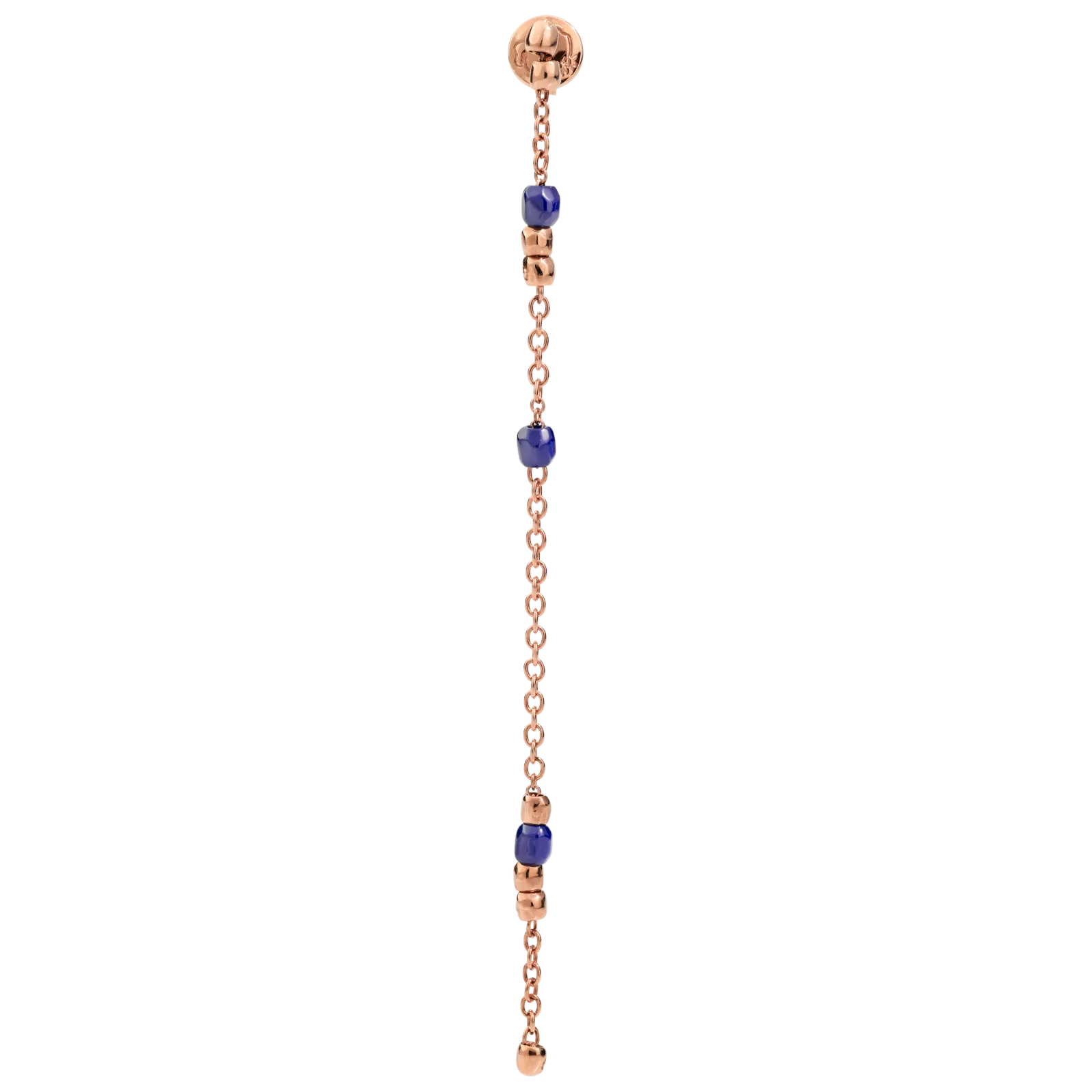 Dodo 9kt rose gold mini Granelli hoop earrings - Pink