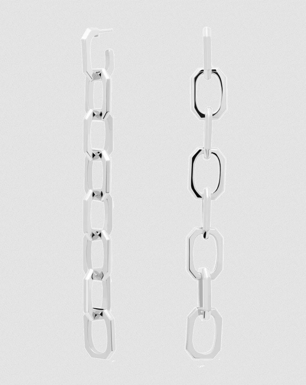 Large Signature Chain Silver Bracelet - PDPAOLA
