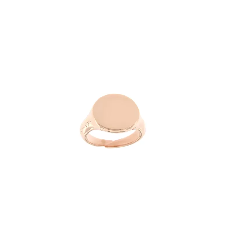 RUE DES MILLE PINKY RING IN SILVER PLATED 18K ROSE GOLD