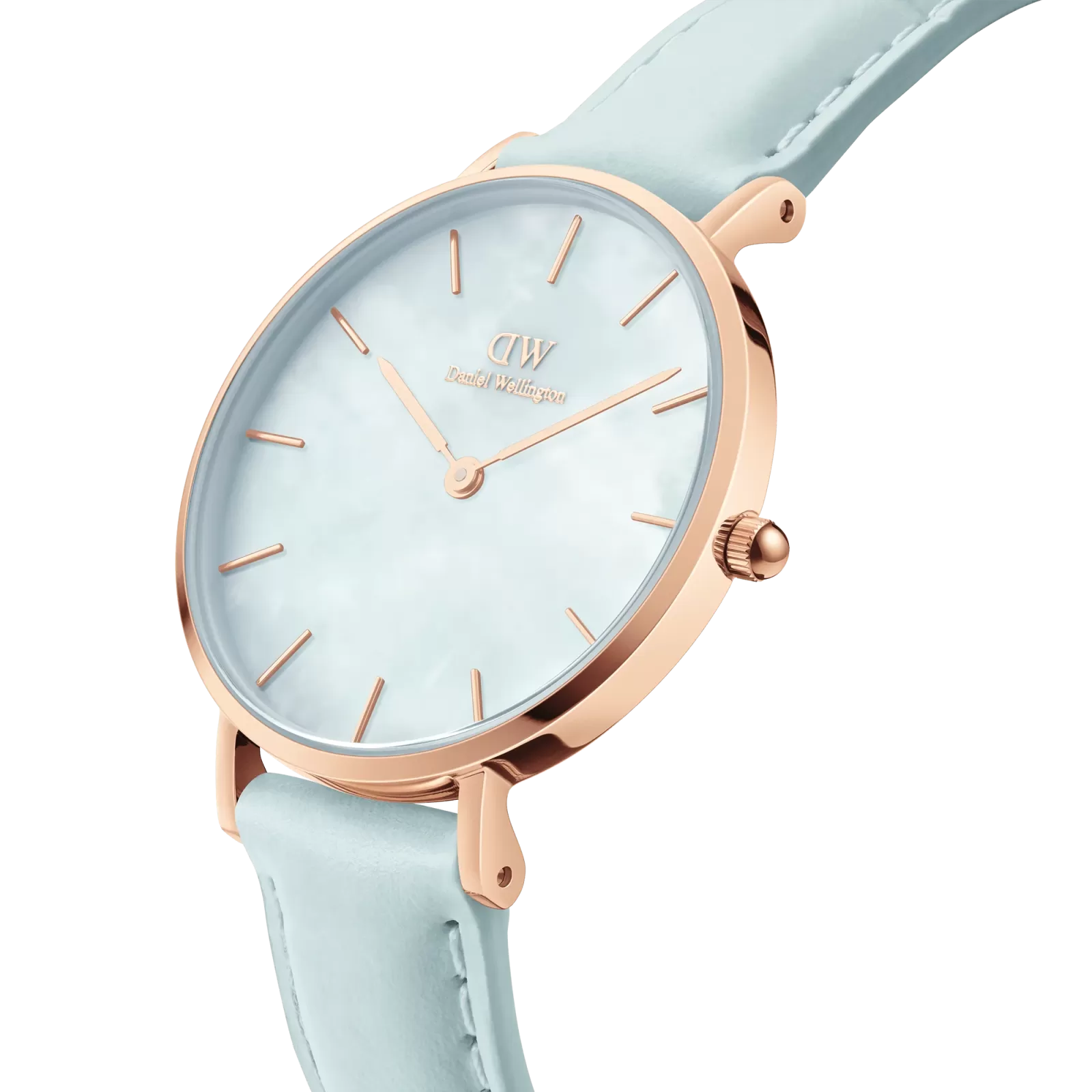 DANIEL WELLINGTON PETITE BLUEBELL STAINLESS STEEL WATCH ROSE 28MM