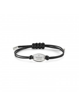 GUCCI TRADEMARK ROPE BRACELET WITH SILVER PLATE