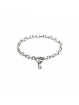 GUCCI TRADEMARK SILVER CHAIN ​​BRACELET WITH KEY