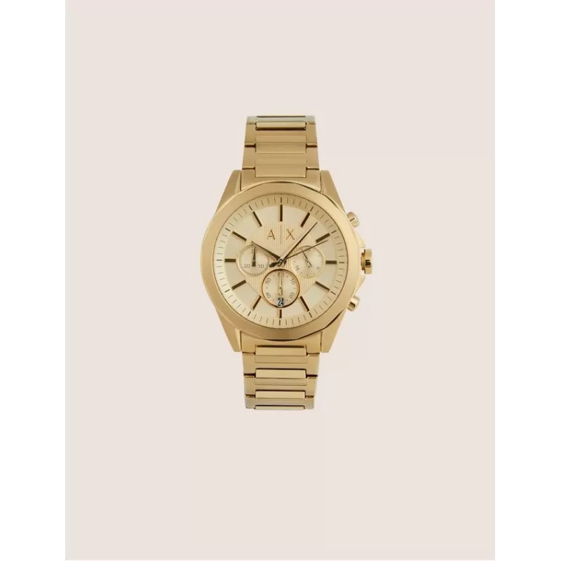 ARMANI EXCHANGE LOLA CHRONOGRAPH WATCH IN STAINLESS STEEL GOLD